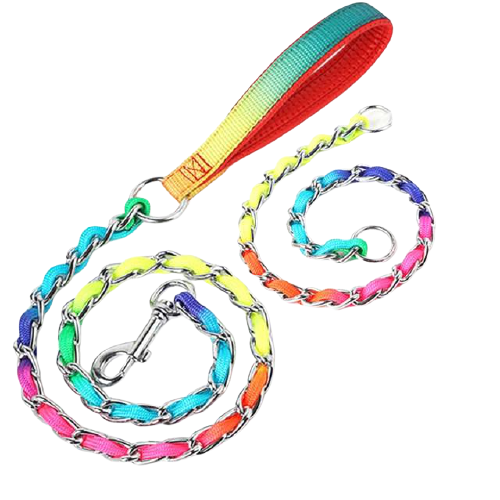 Stainless Steel Dog Collar Lead Set