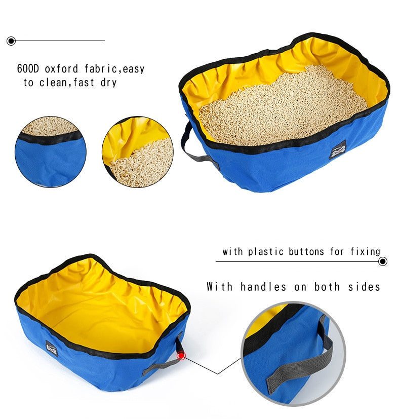 Portable Outdoor Travel Cat Litter Box