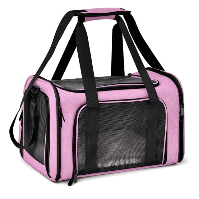 Collapsible Padded Shoulder Strap Dog Carrier Bag