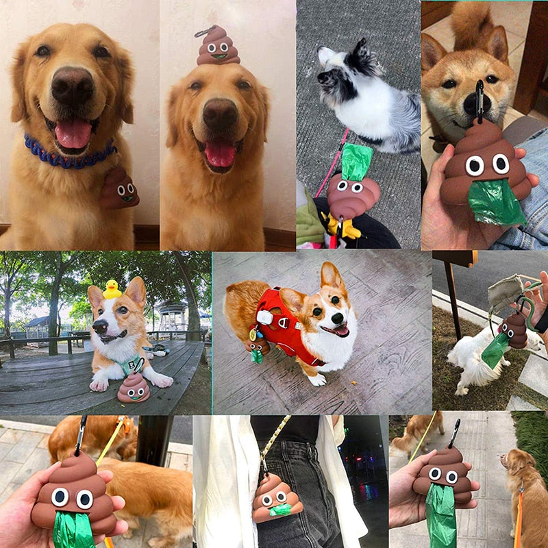 Cute Poop Shaped Poop Bag Dispenser