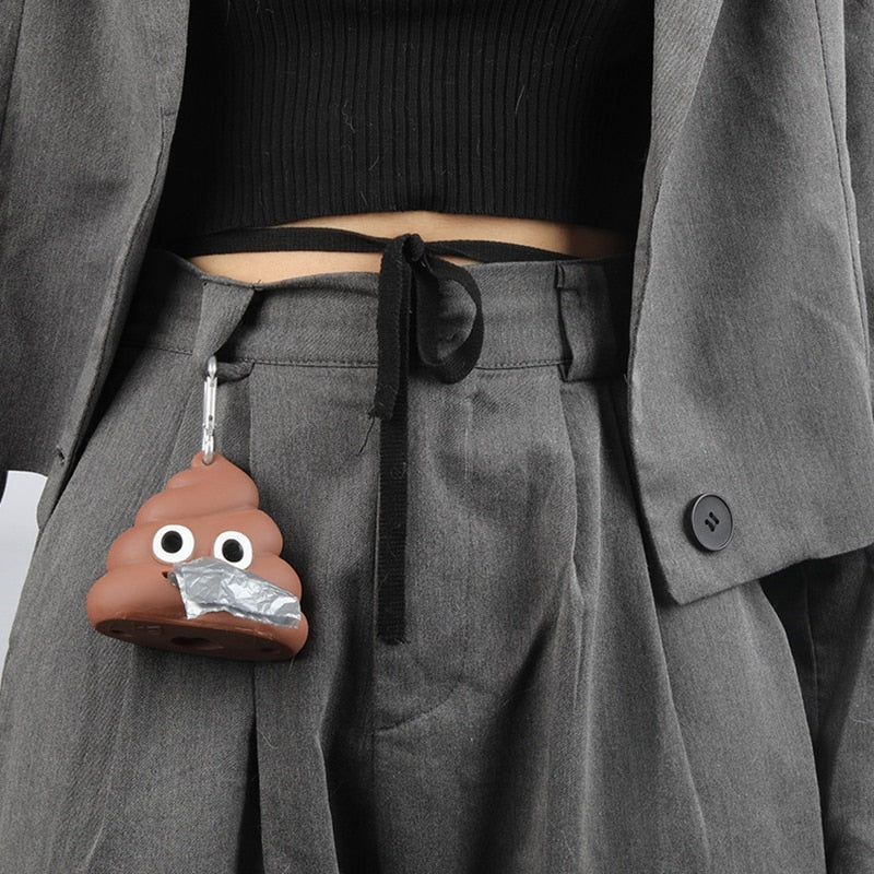 Cute Poop Shaped Poop Bag Dispenser