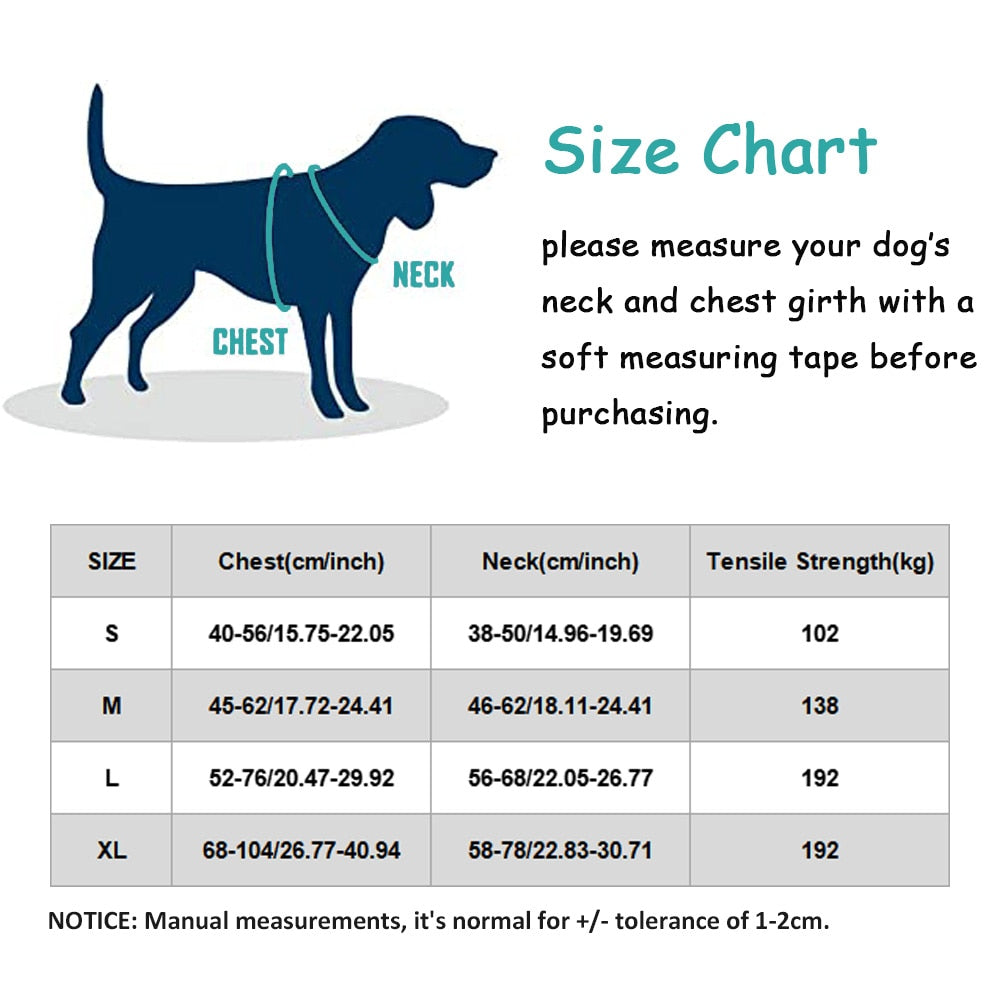 Professional Nylon Reflective Dog Harness