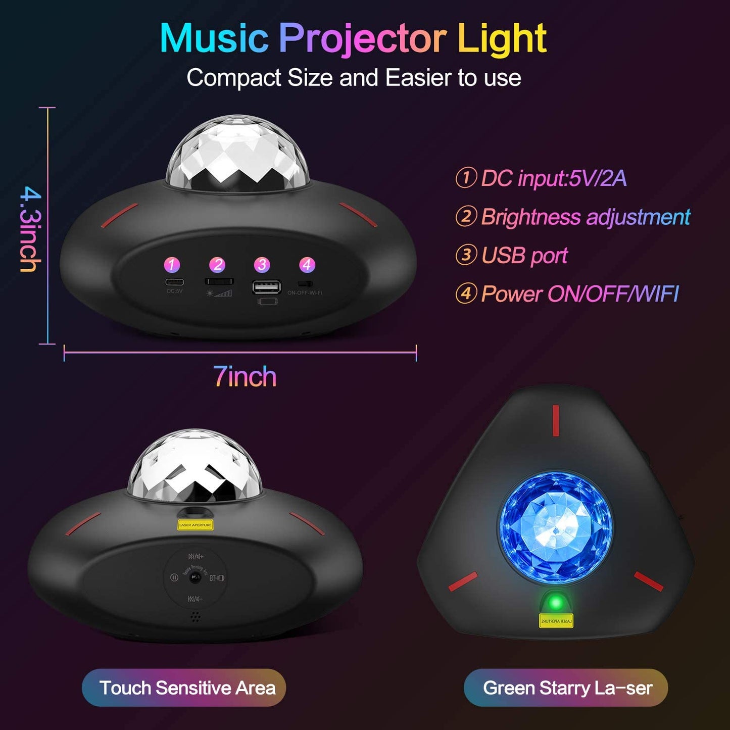 Smart WiFi Galaxy Star Sky Projector