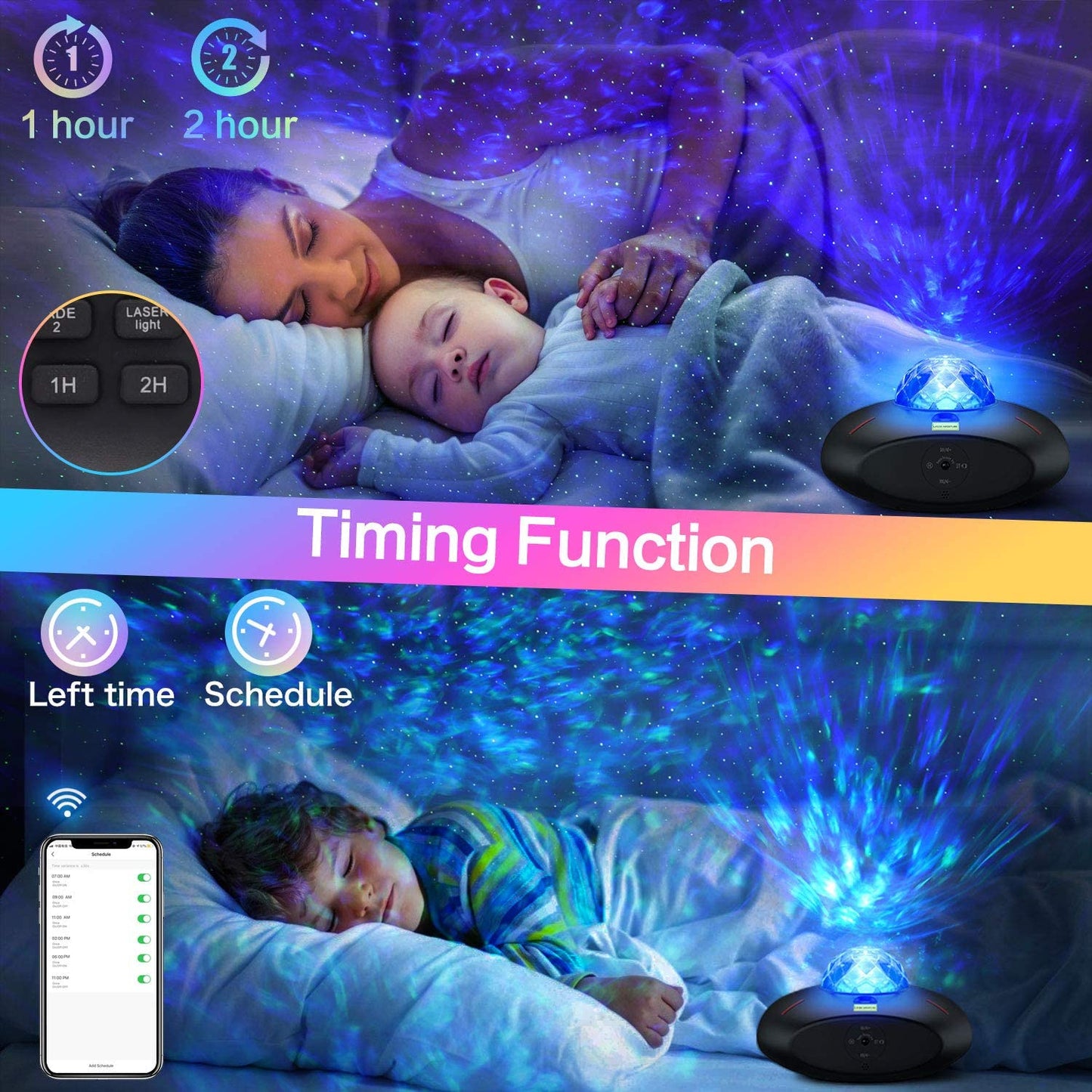 Smart WiFi Galaxy Star Sky Projector