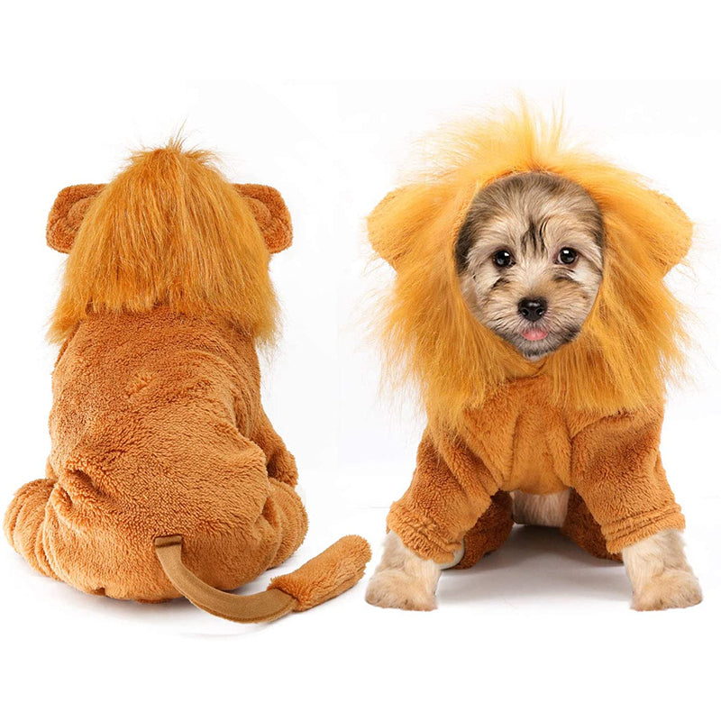 Cozy Lion Dog Hoodie Cosplay Costume