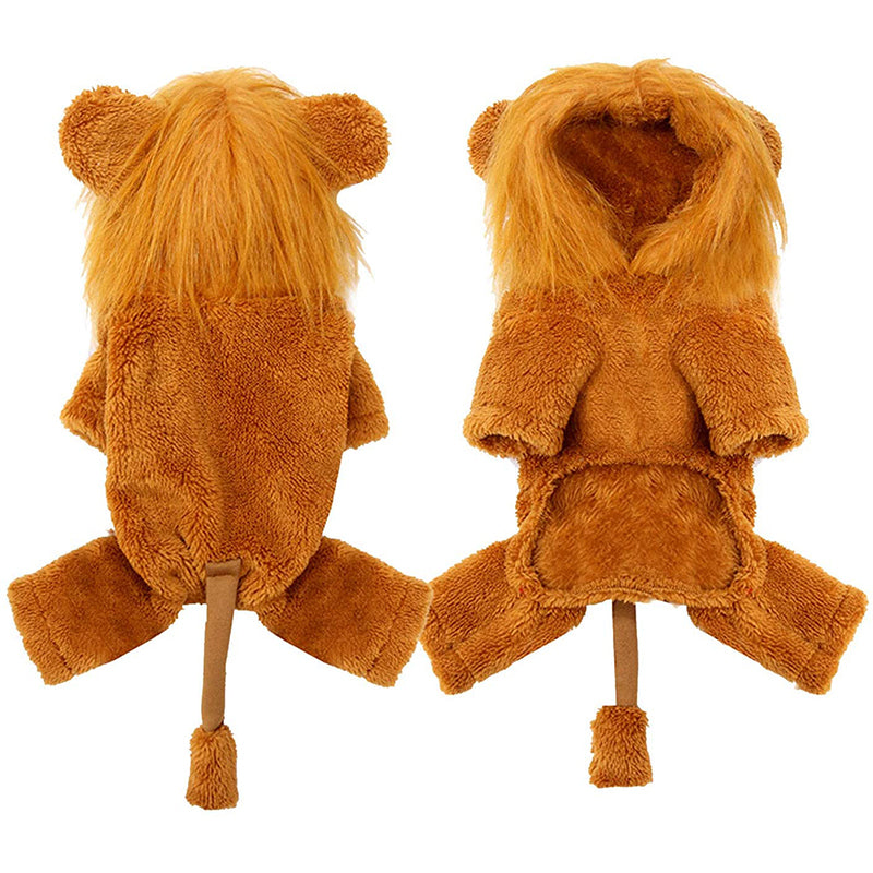 Cozy Lion Dog Hoodie Cosplay Costume