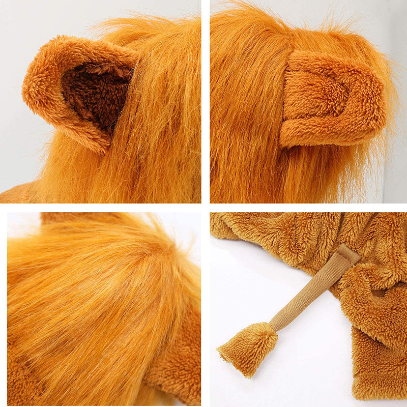 Cozy Lion Dog Hoodie Cosplay Costume