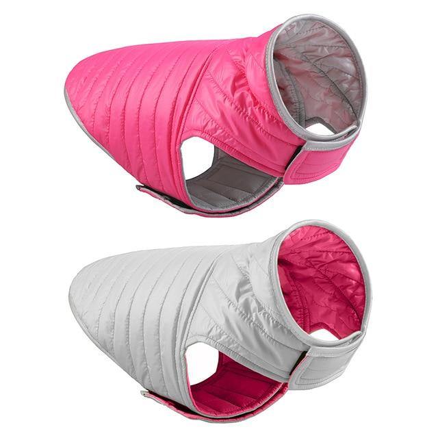 Reversible Small Dog Down Jacket - Bark ¡®n¡¯ Paws