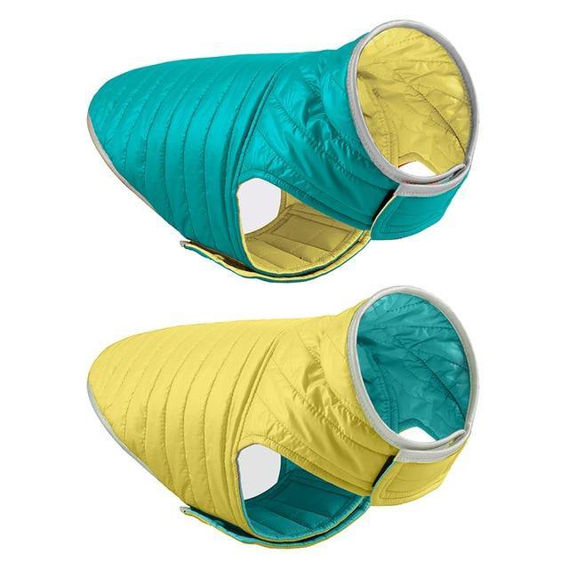 Reversible Small Dog Down Jacket - Bark ¡®n¡¯ Paws