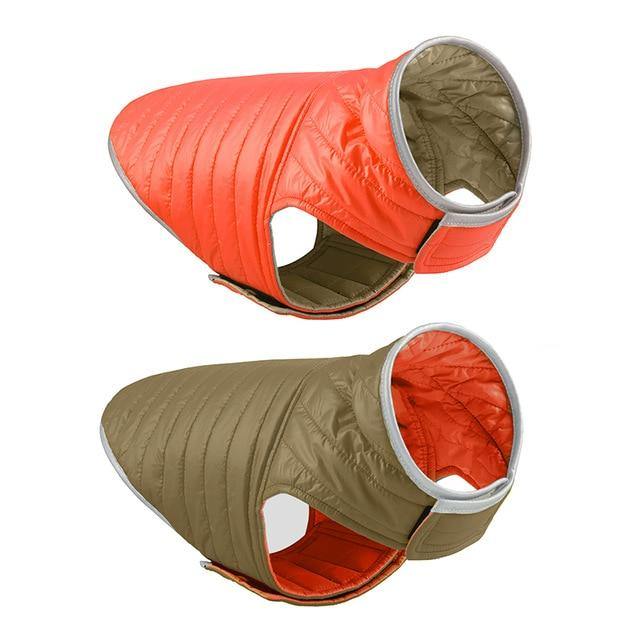 Reversible Small Dog Down Jacket - Bark ¡®n¡¯ Paws