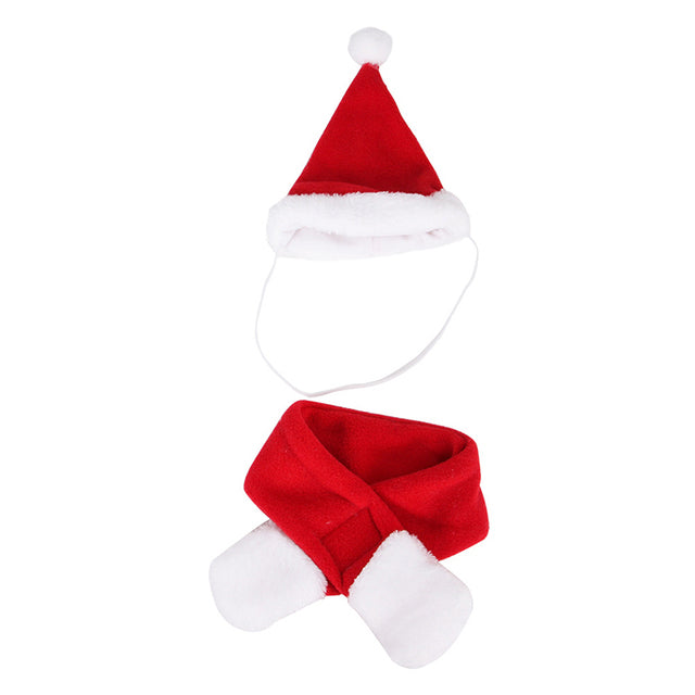 Cute Christmas Dog Hat & Scarf Set