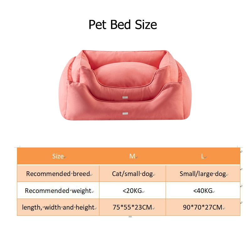 Premium Soft Suede Pet Bed