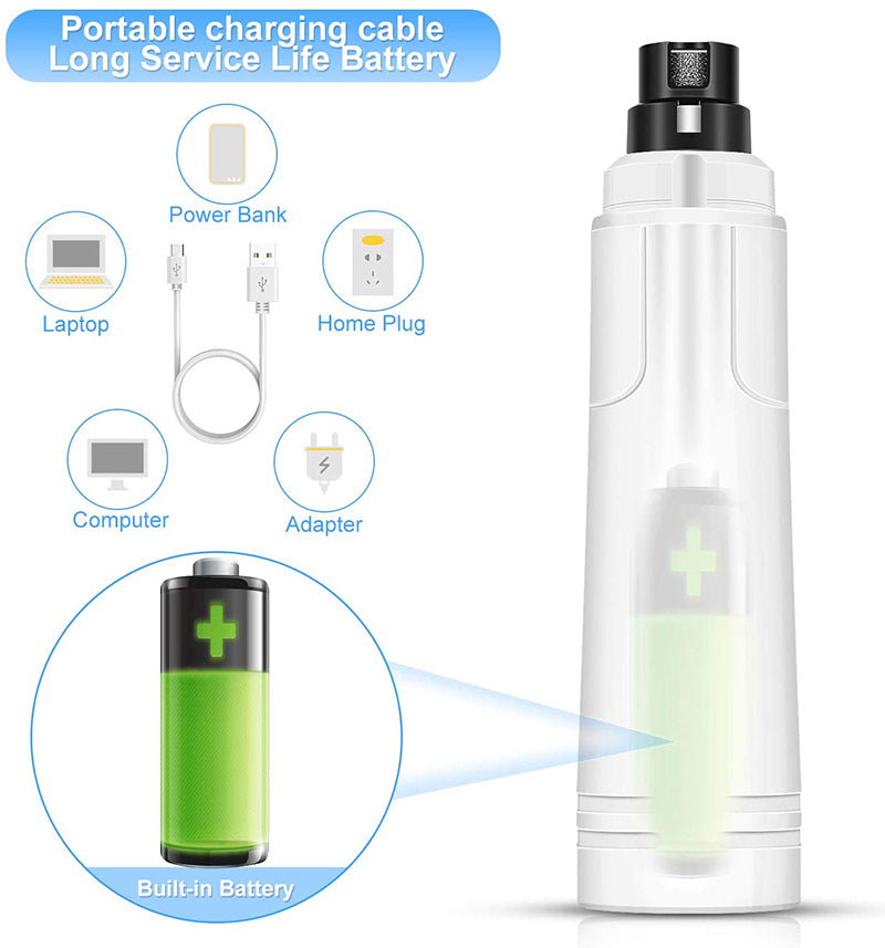 Led Light 2 Speed Pet Nail Grinder