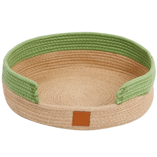 2 In 1 Round Cat Scratcher & Bed