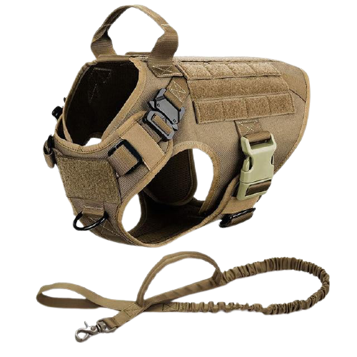 Tactical Dog Harness And Leash Set