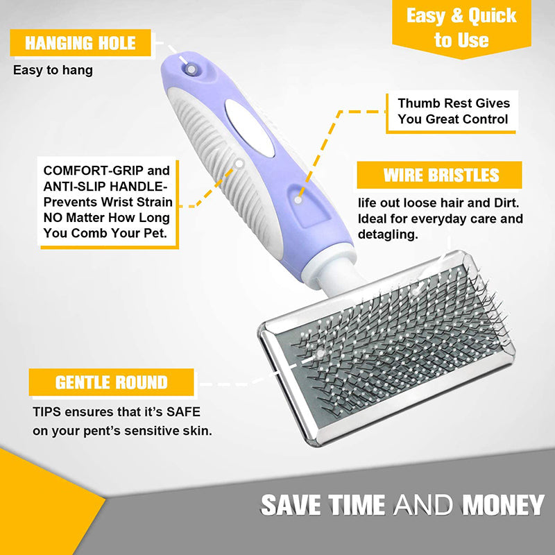 Professional Ergonomic Grooming Dog Brush