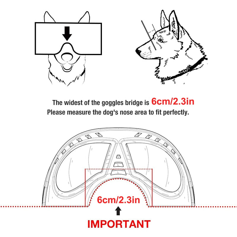Quality Large Dog Windproof Goggles