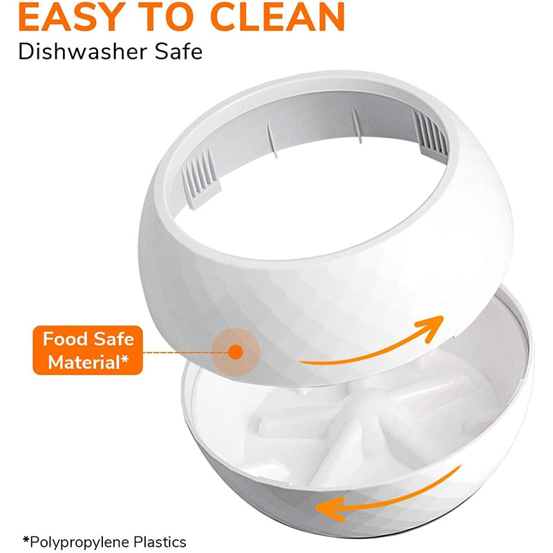 No Spill Slow Feeder Dog Wobbler Bowl