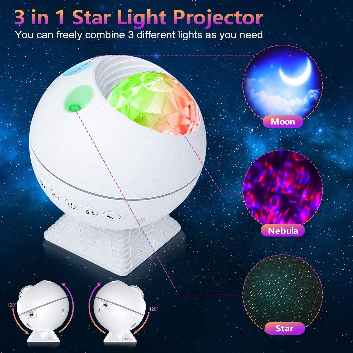 Ocean Wave Night Light Projector