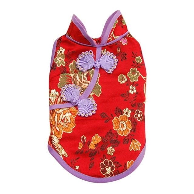 Chinese Cheongsam Dog Clothes