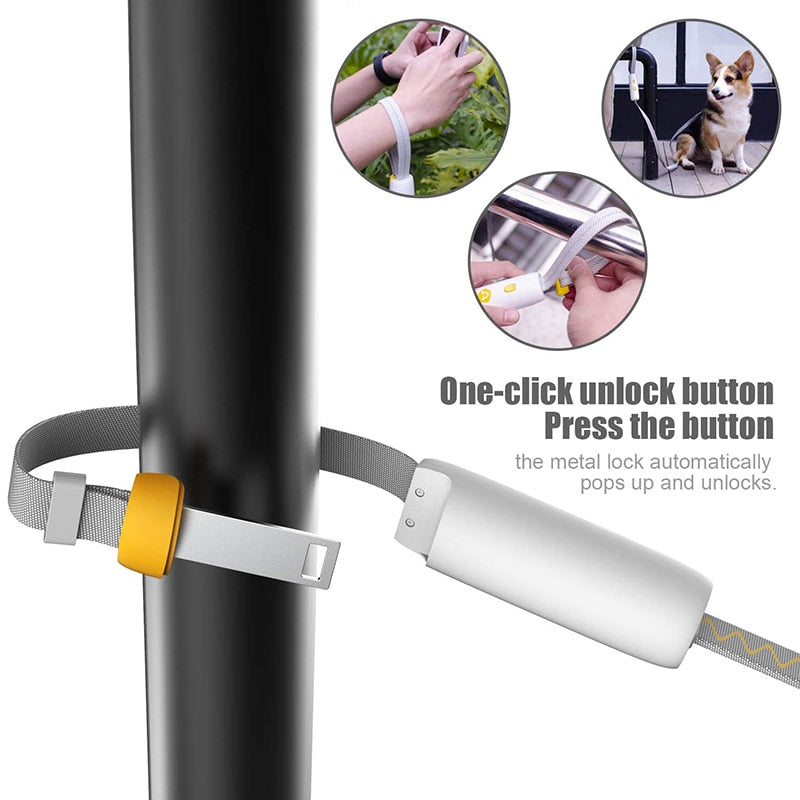 Lock System Elastic Dog Leash