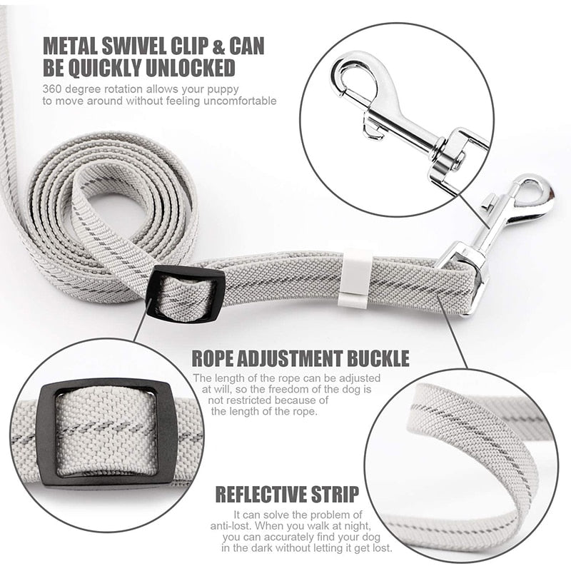 Lock System Elastic Dog Leash