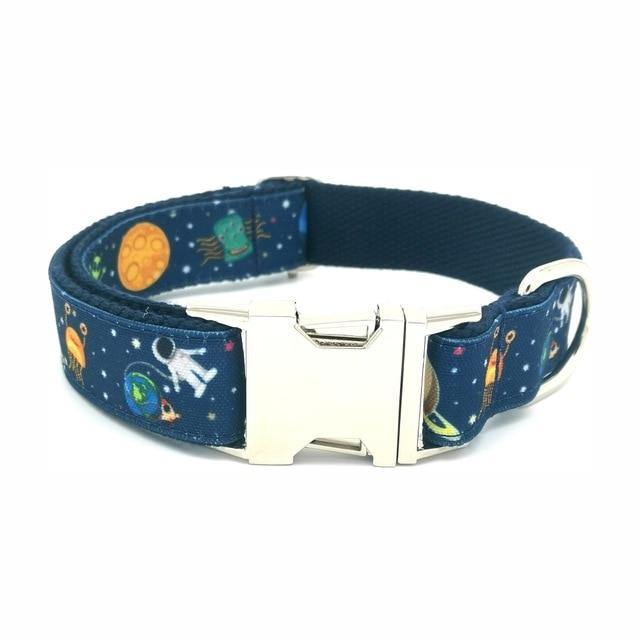 SPACE ROCKET Engraved Pet Collar - Bark ¡®n¡¯ Paws