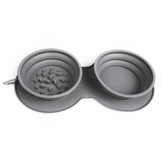 Collapsible Dog Bowl Slow Feeder - Bark ‘n’ Paws