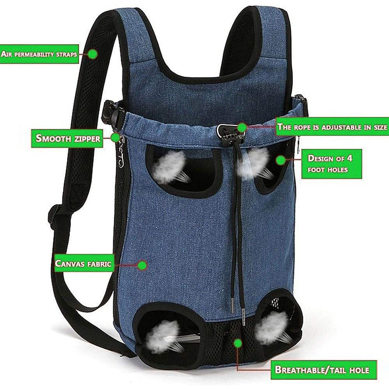 Comfortable Padded Small Dog Backpack