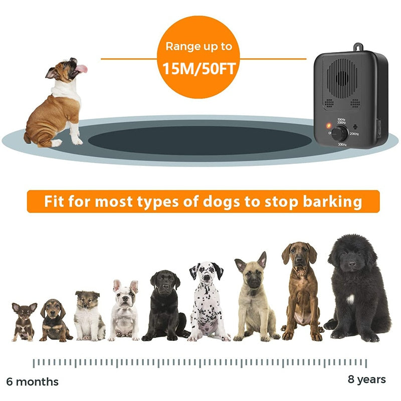 15m Ultrasonic Dog Anti Barking Device