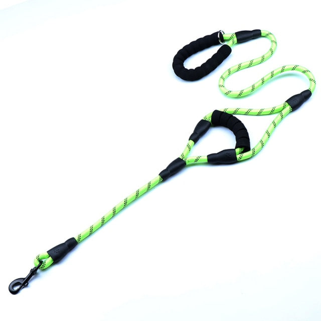 Heavy Duty 2 Padded Handles Dog Leash