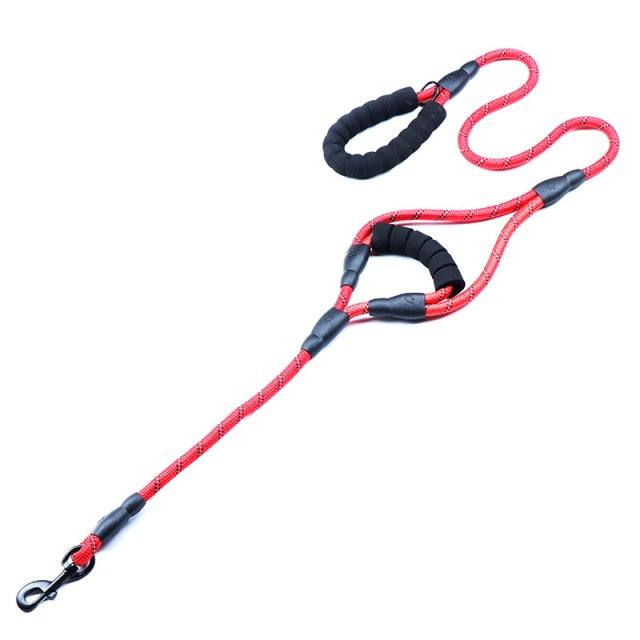 Heavy Duty 2 Padded Handles Dog Leash