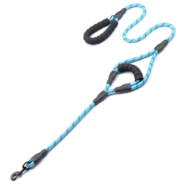 Heavy Duty 2 Padded Handles Dog Leash