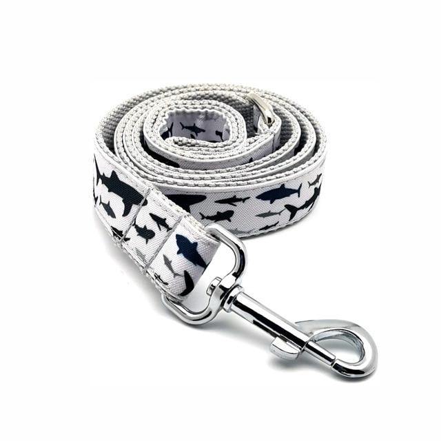 THE SHARK Grey Basic Dog Collar - Bark ¡®n¡¯ Paws