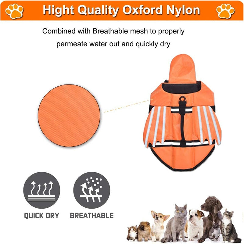 Reflective Fashion Dog Swimming Vest
