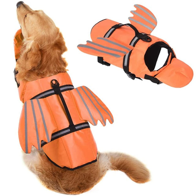 Reflective Fashion Dog Swimming Vest