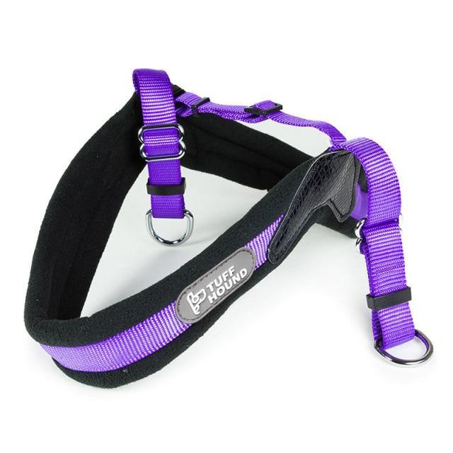 No Pull Soft Flannel Nylon Dog Harness - Bark ‘n’ Paws