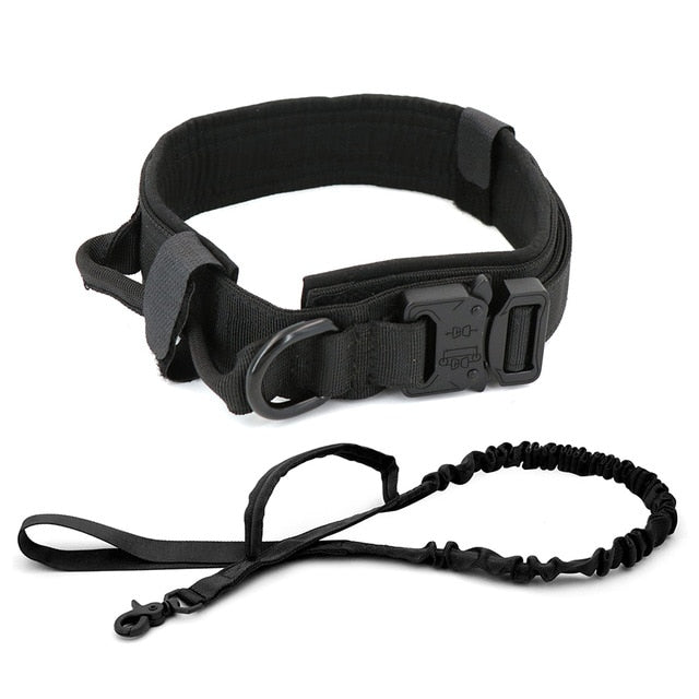 Military Tactical Dog Collar & Leash