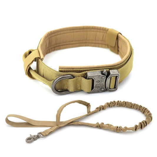 Military Tactical Dog Collar & Leash