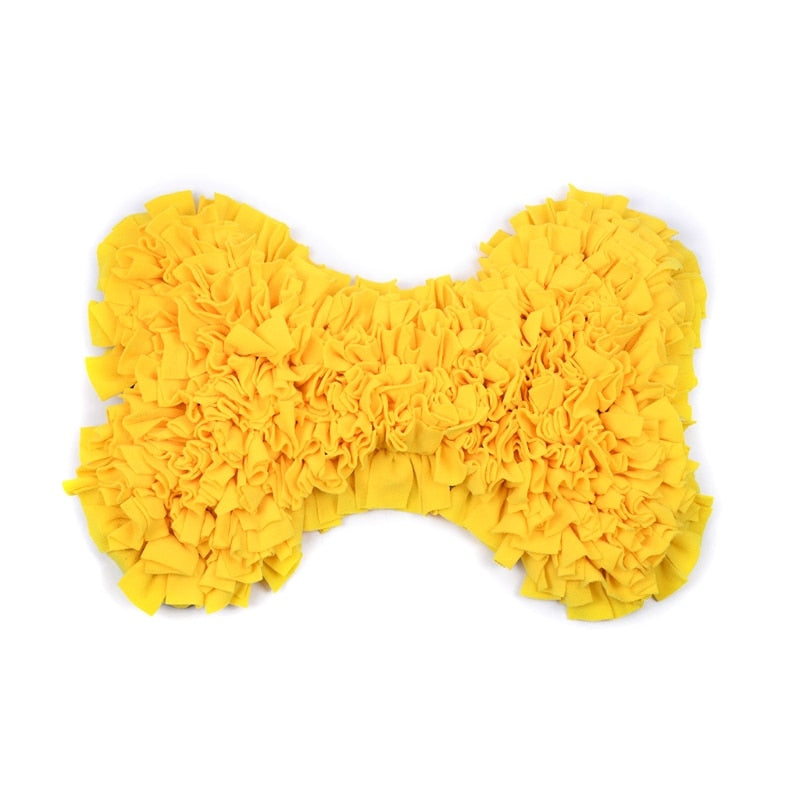 Pet Dog Yellow Bone Snuffle Mat