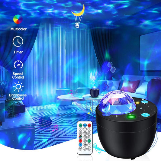 Ocean Wavy Night Light Star Projector