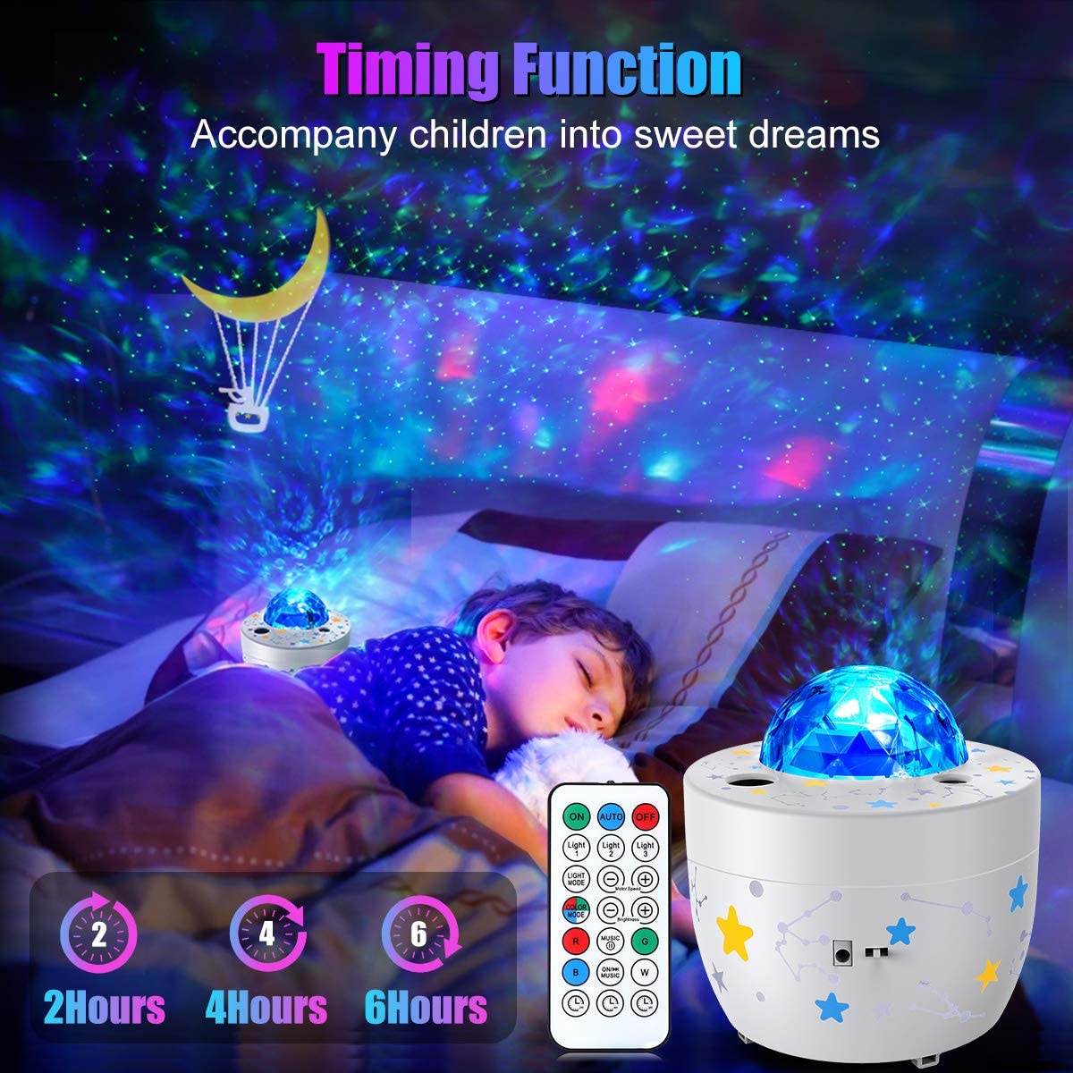 Ocean Wavy Night Light Star Projector