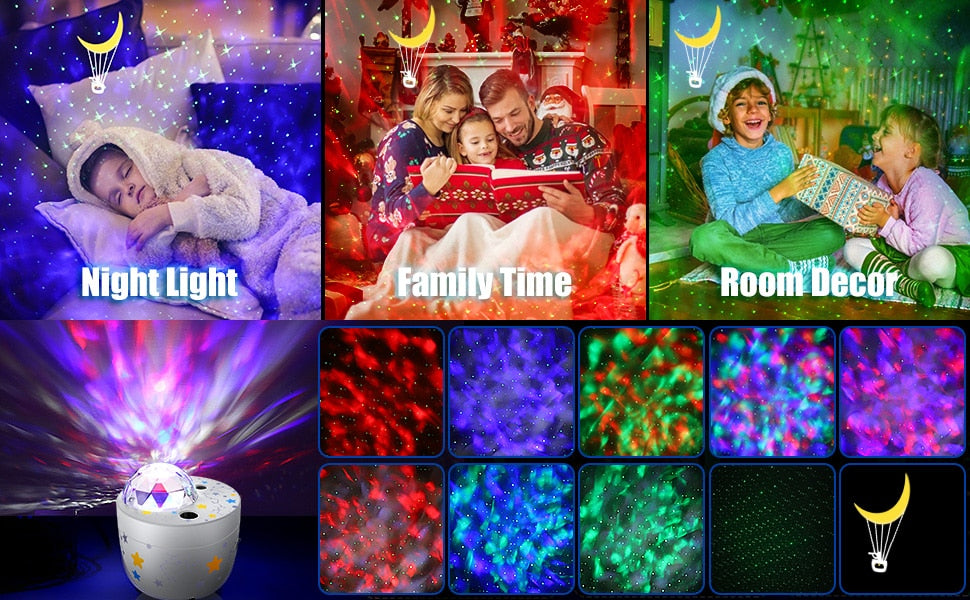 Ocean Wavy Night Light Star Projector
