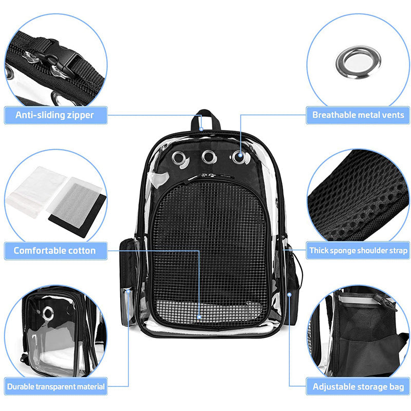 Transparent Small Dog Backpack
