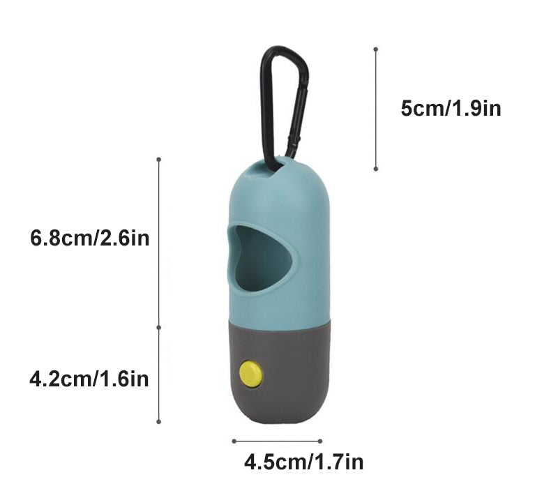 Portable Led Light Dog Poop Bag Dispenser