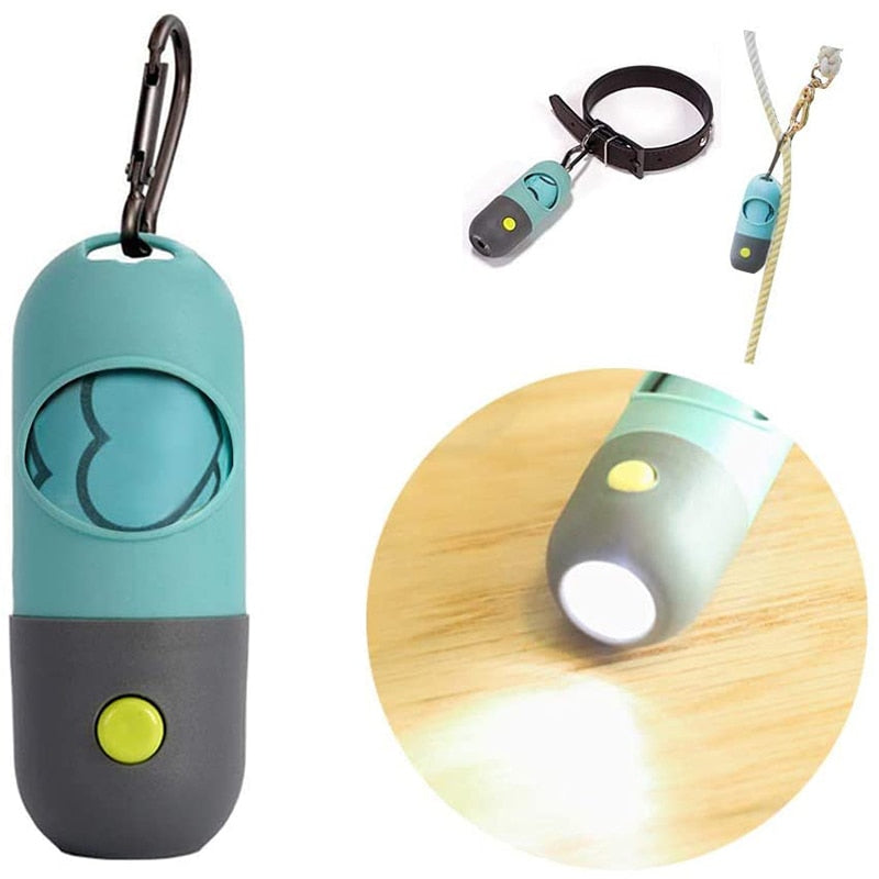 Portable Led Light Dog Poop Bag Dispenser