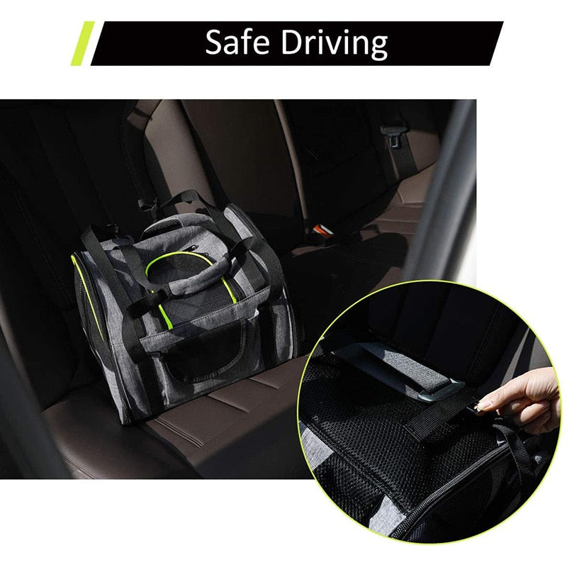 Sturdy Reflective Foldable Dog Carrier
