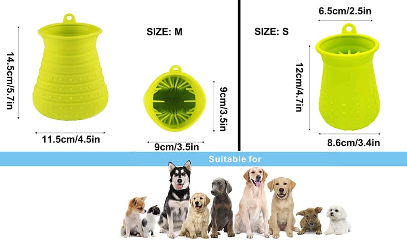 2 In 1 Soft Silicone Pet Paw Cleaner
