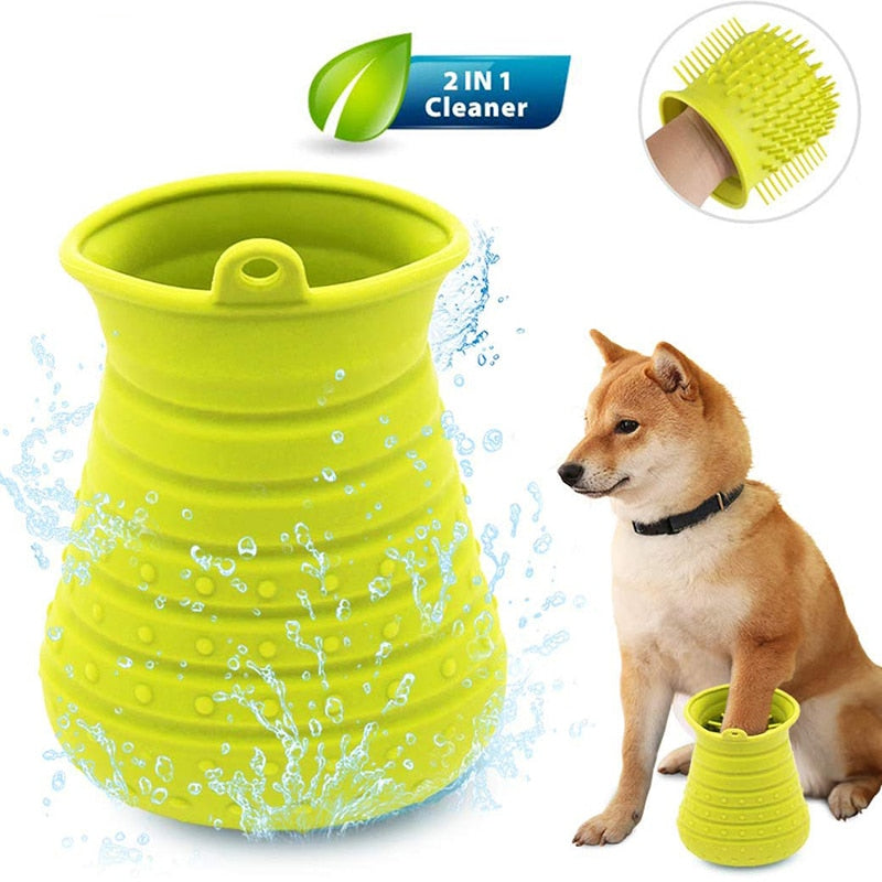 2 In 1 Soft Silicone Pet Paw Cleaner