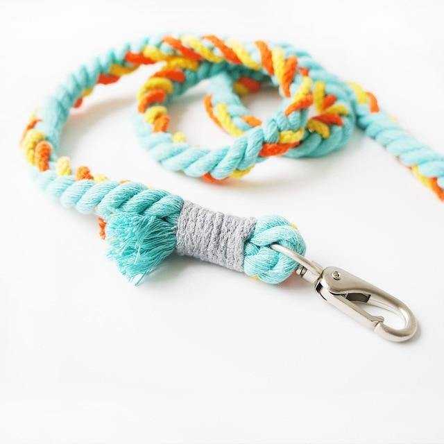 Luxury Hand-Woven Cotton Pet Lead - Bark ¡®n¡¯ Paws